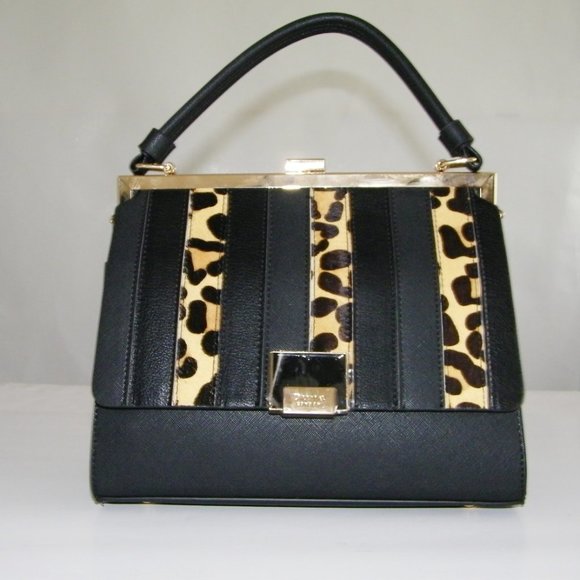 Dune London  Calf Hair Leather Bag. Black - Picture 3 of 4